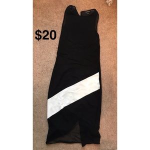 Black and white BEBE dress